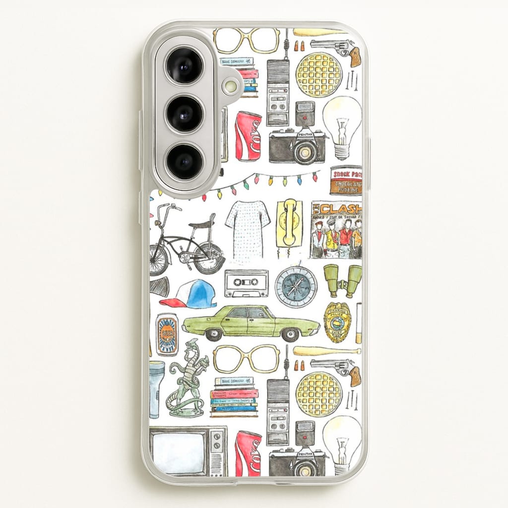 Stranger Objects Illustration - Stranger Things Phone Case for Galaxy A56