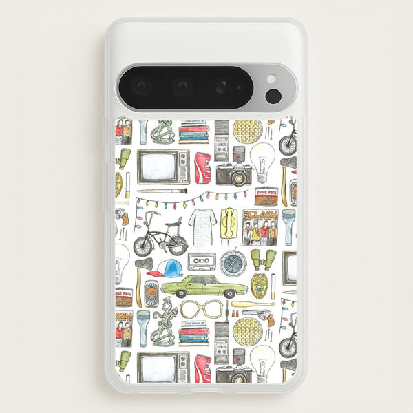 Stranger Objects Illustration - Stranger Things Phone Case for Google Pixel 9 Pro XL