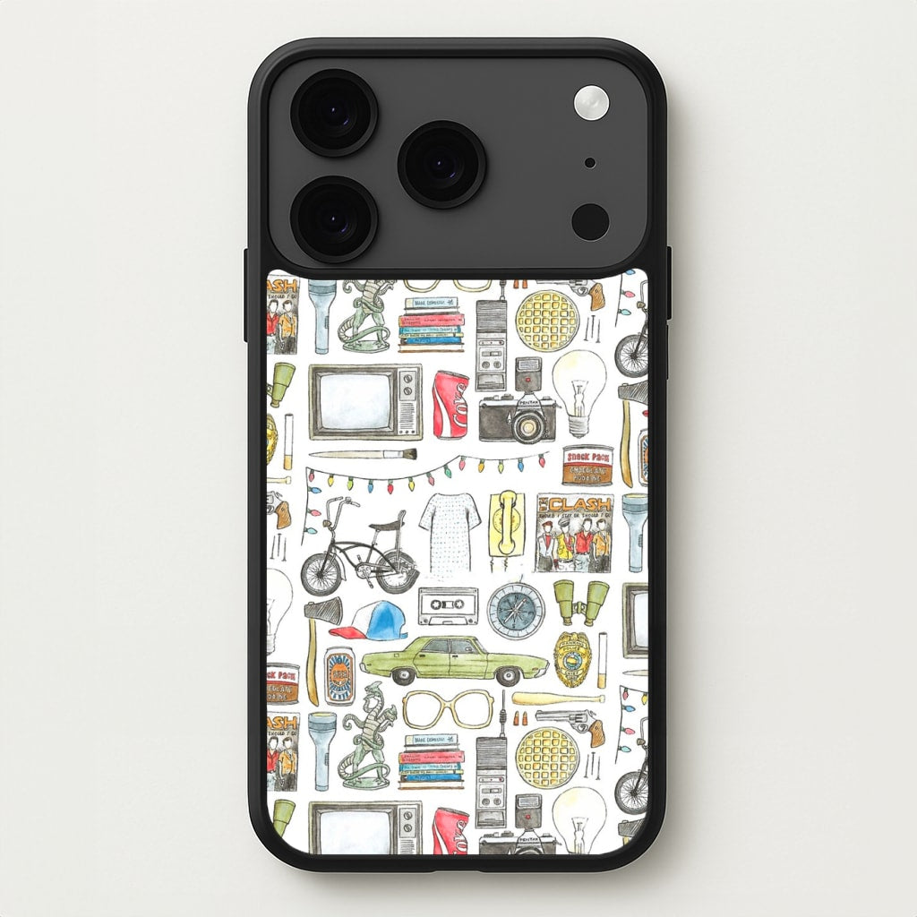 Stranger Objects Illustration Phone Case for iPhone 17 Pro Max