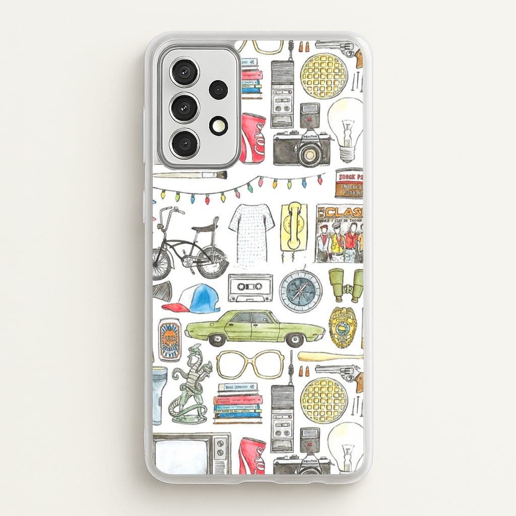 Stranger Objects Illustration - Stranger Things Phone Case for Galaxy A52 / A52s