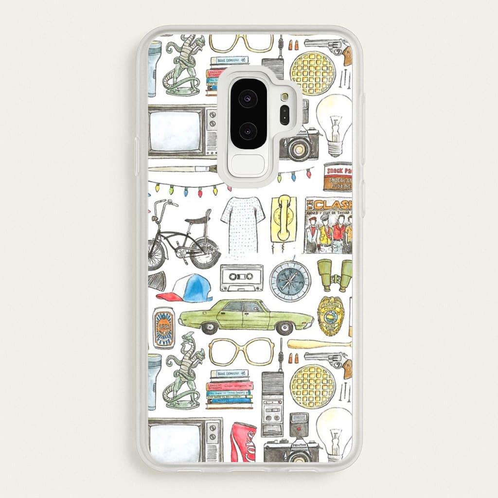 Stranger Objects Illustration - Stranger Things Phone Case for Galaxy S9 Plus