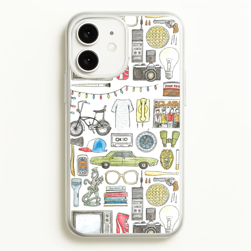 Stranger Objects Illustration - Stranger Things Phone Case for iPhone 11