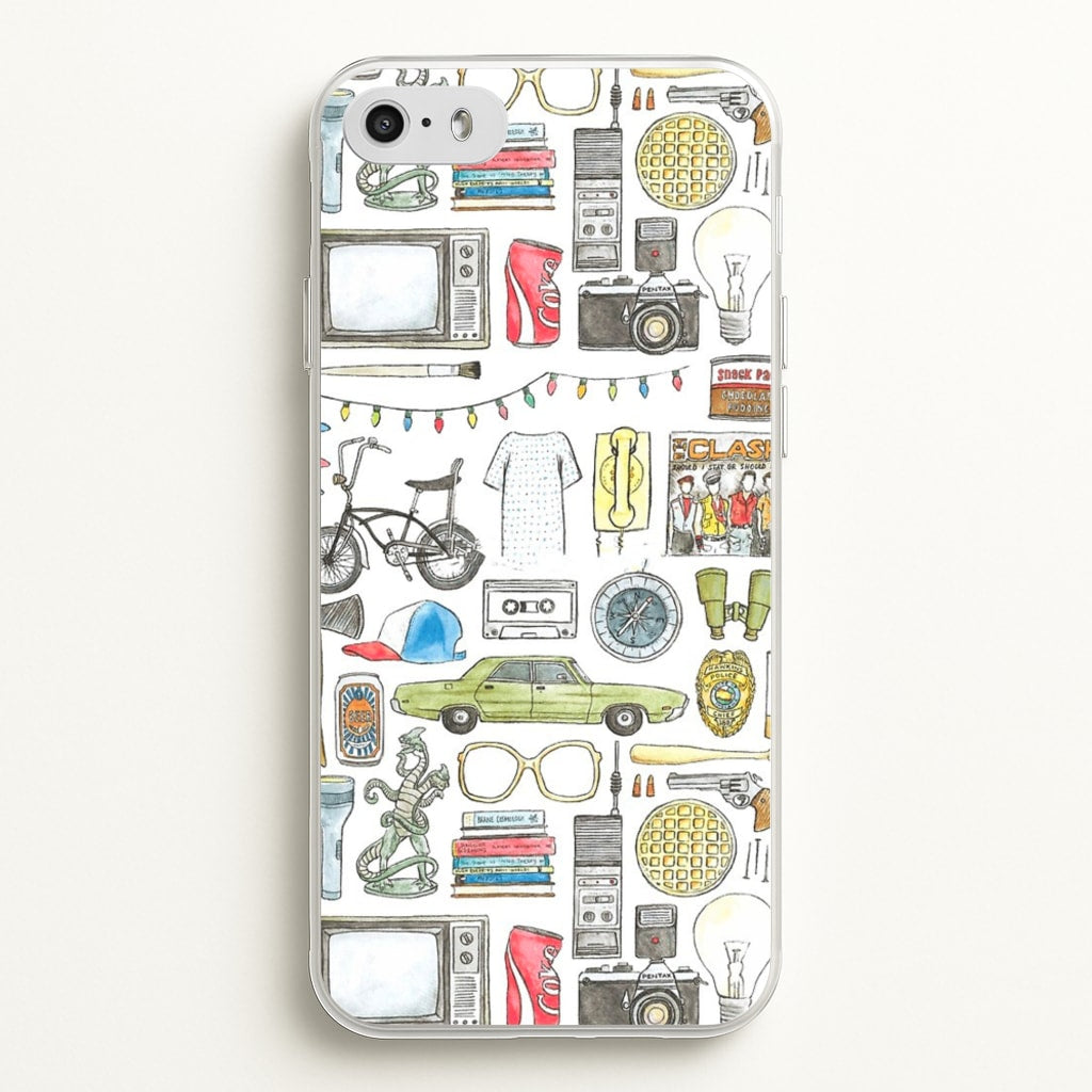 Stranger Objects Illustration - Stranger Things Phone Case for iPhone 5 / 5s / SE 2016