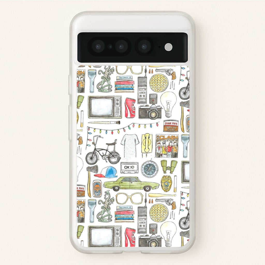 Stranger Objects Illustration - Stranger Things Phone Case for Google Pixel 7 Pro