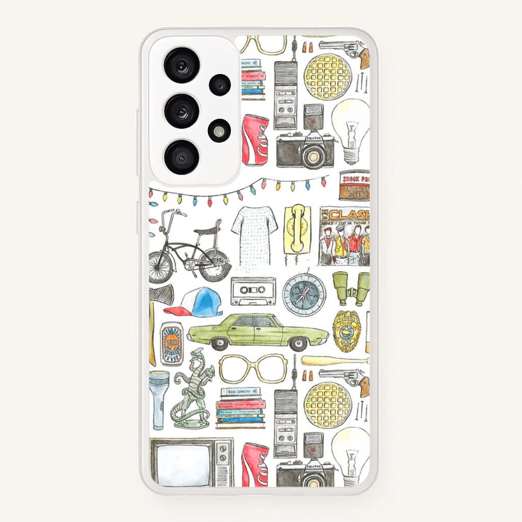 Stranger Objects Illustration - Stranger Things Phone Case for Galaxy A33