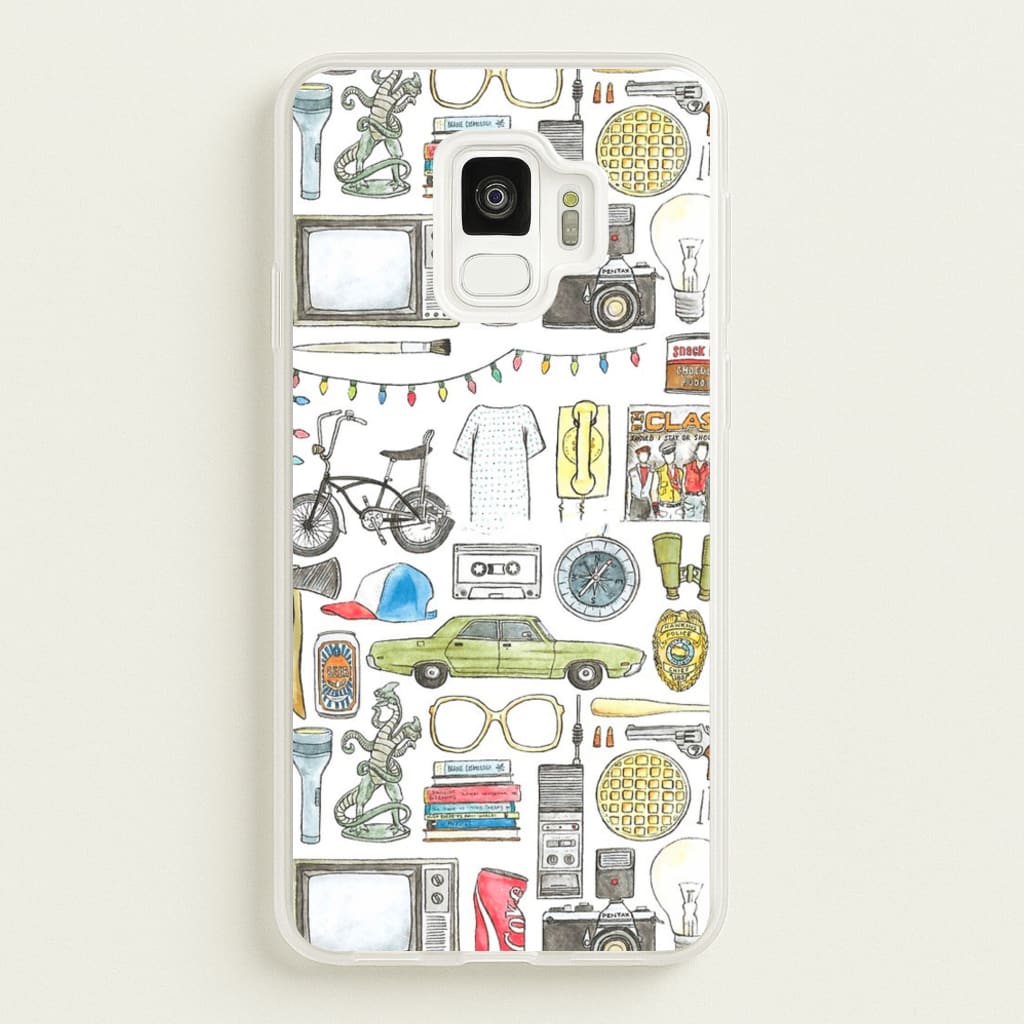 Stranger Objects Illustration - Stranger Things Phone Case for Galaxy S9