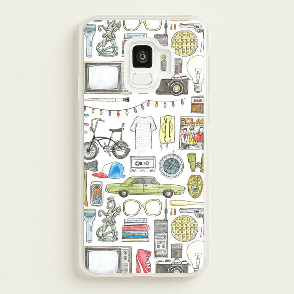 Stranger Objects Illustration - Stranger Things Phone Case for Galaxy S9