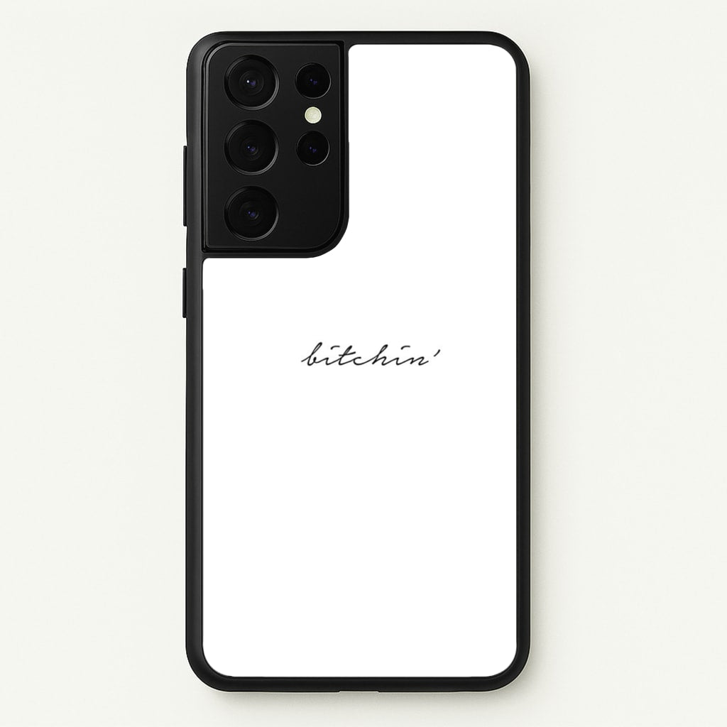Bitchin' - White Stranger - Stranger Things Phone Case for Galaxy S21 Ultra