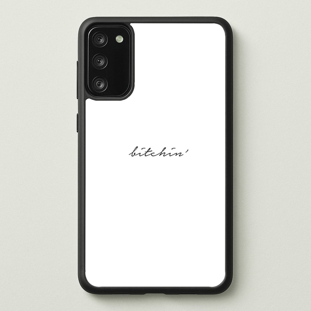 Bitchin' - White Stranger - Stranger Things Phone Case for Galaxy S20