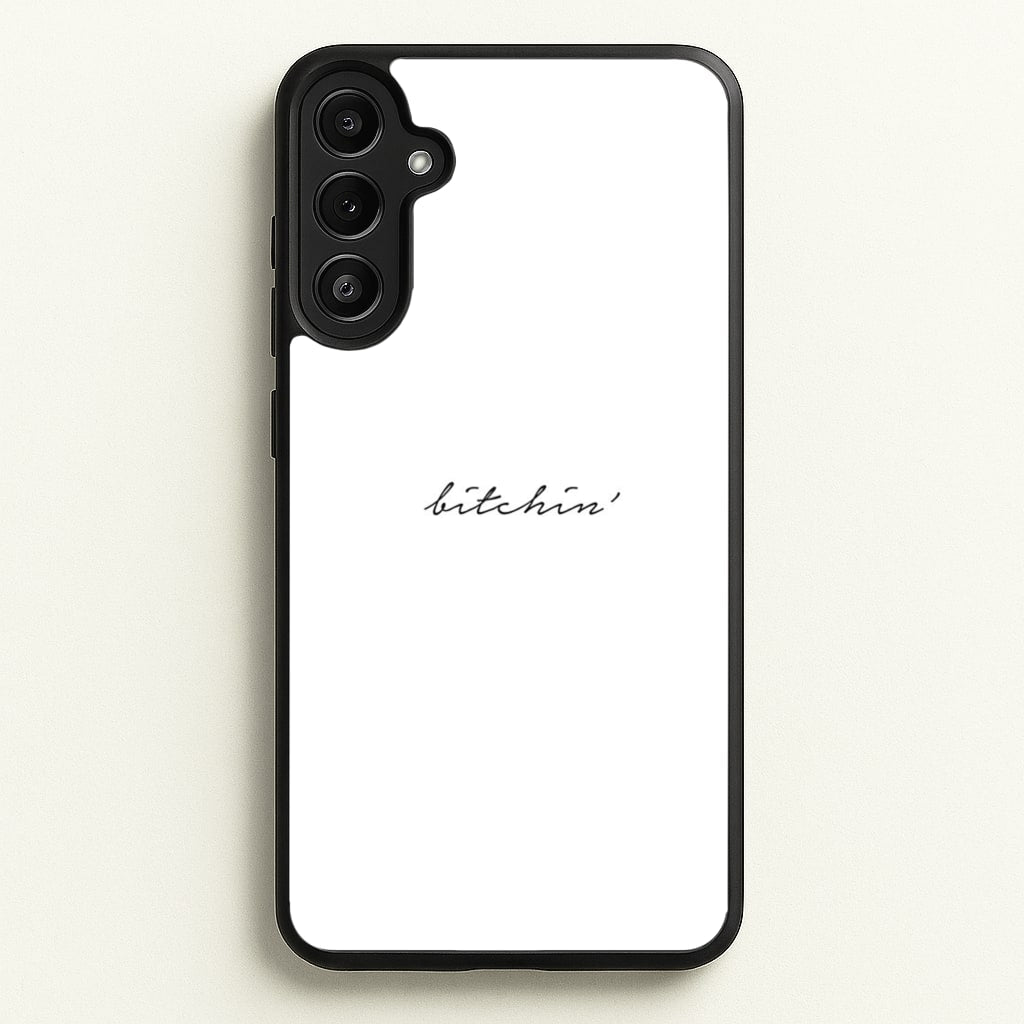 Bitchin' - White Stranger - Stranger Things Phone Case for Galaxy A34