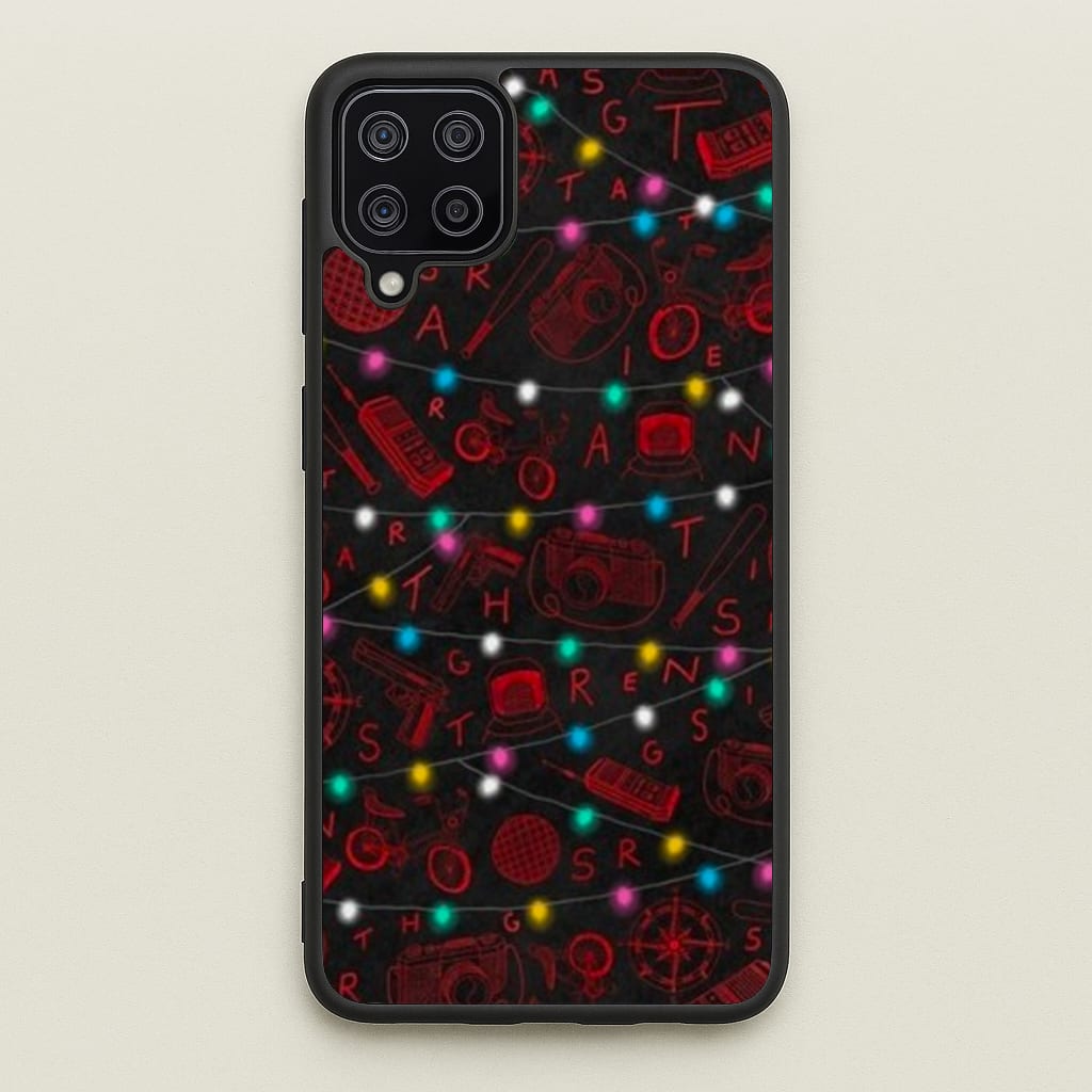 Stranger Red Illustrations - Stranger Things Phone Case for Galaxy A12