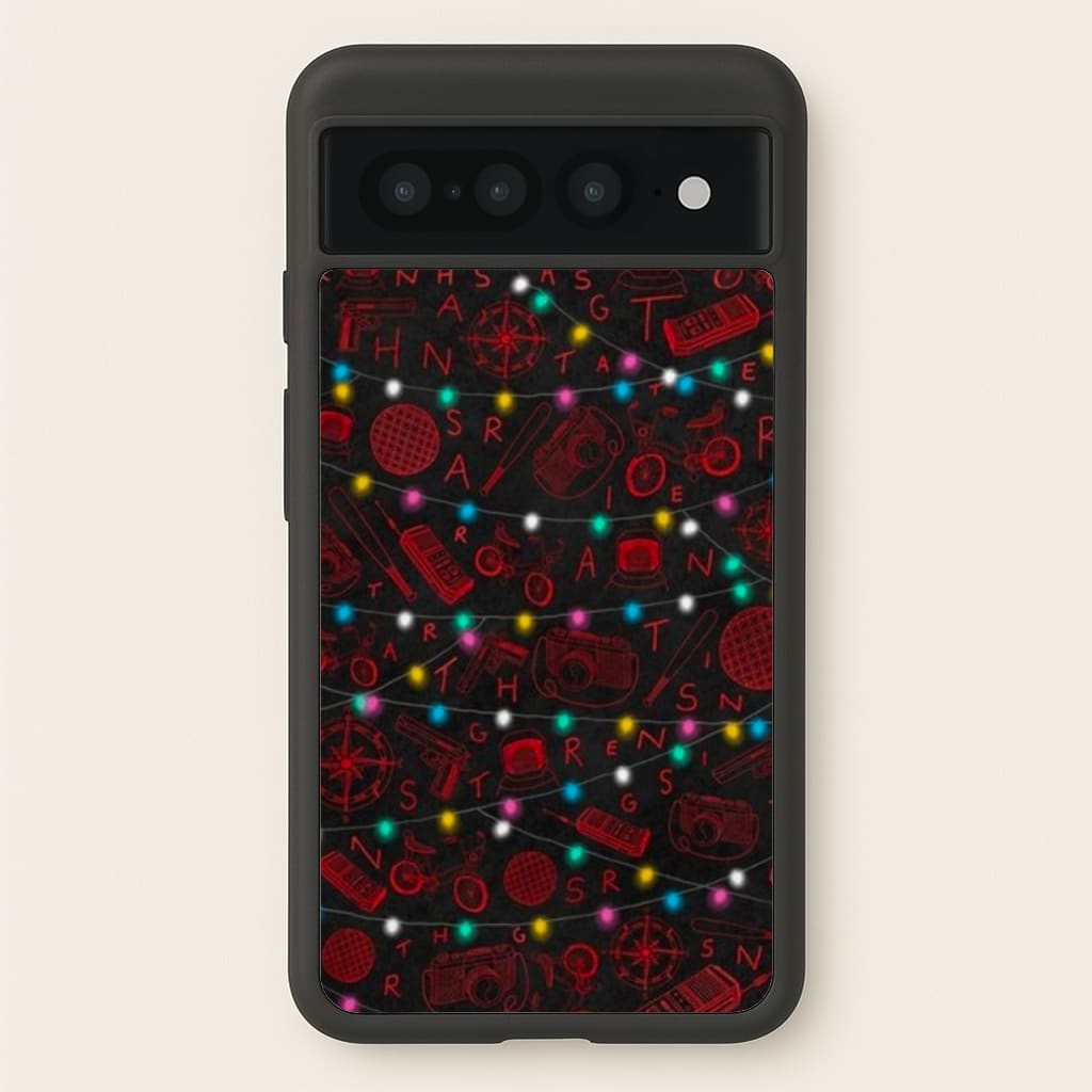 Stranger Red Illustrations - Stranger Things Phone Case for Google Pixel 7 Pro