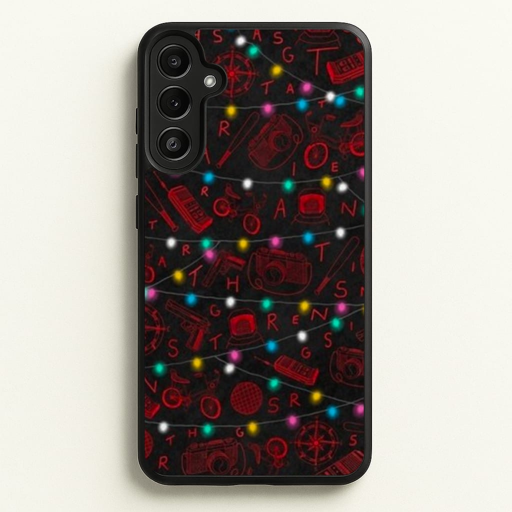 Stranger Red Illustrations - Stranger Things Phone Case for Galaxy A34