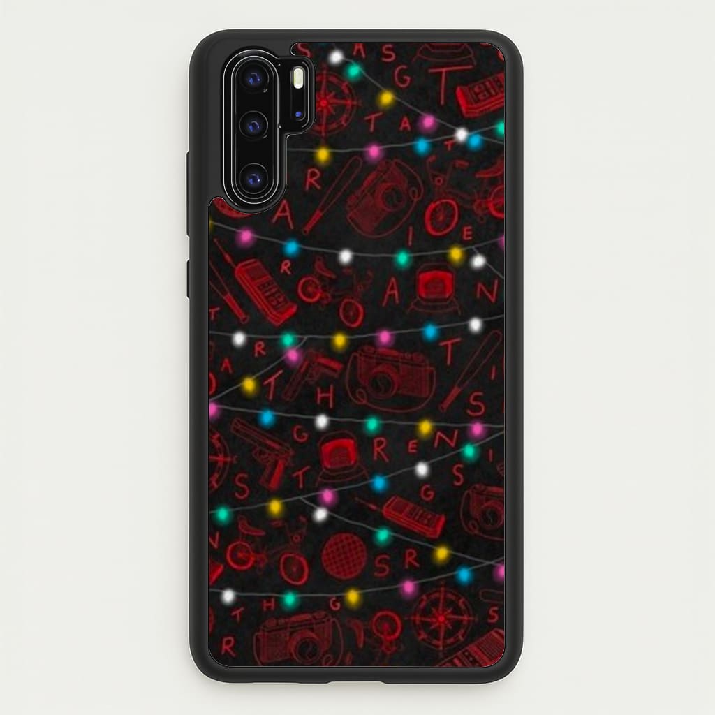 Stranger Red Illustrations - Stranger Things Phone Case for Huawei P30 Pro