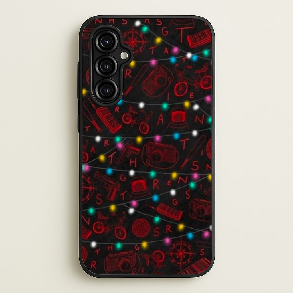 Stranger Red Illustrations - Stranger Things Phone Case for Galaxy A54