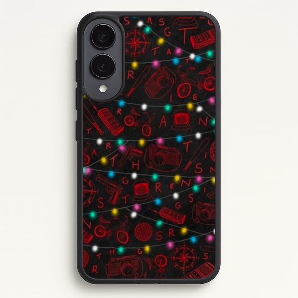 Stranger Red Illustrations - Stranger Things Phone Case for Galaxy S25 Edge
