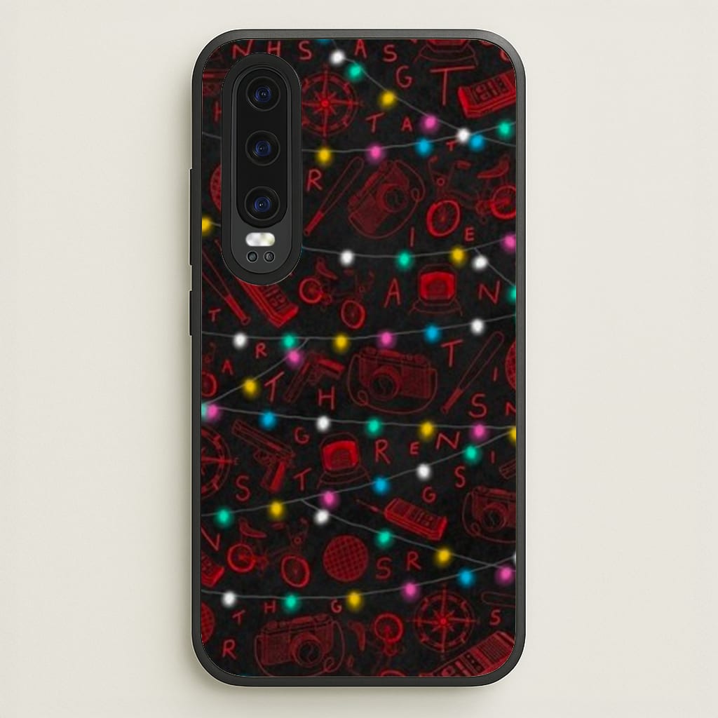 Stranger Red Illustrations - Stranger Things Phone Case for Huawei P30