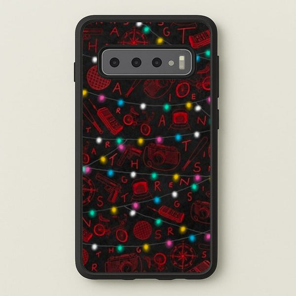 Stranger Red Illustrations - Stranger Things Phone Case for Galaxy S10 Plus