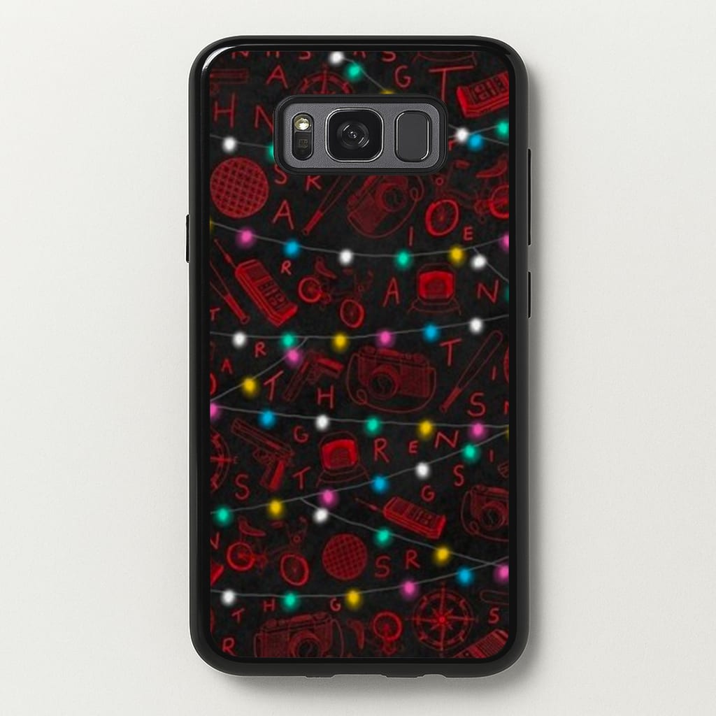 Stranger Red Illustrations - Stranger Things Phone Case for Galaxy S8 Plus
