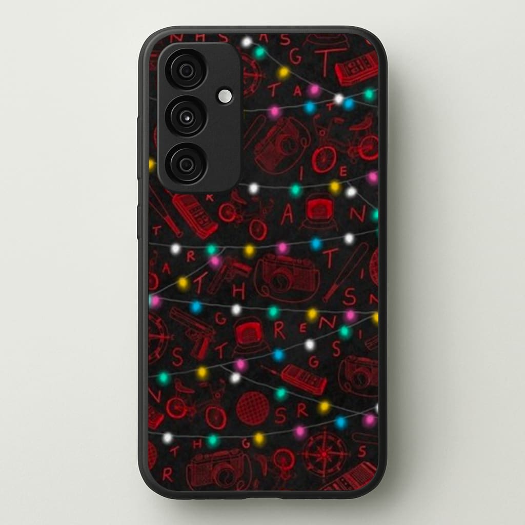 Stranger Red Illustrations - Stranger Things Phone Case for Galaxy A35