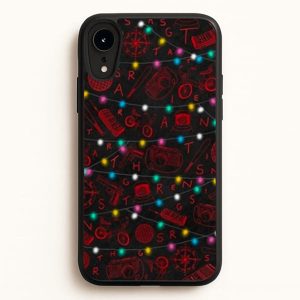 Stranger Red Illustrations - Stranger Things Phone Case for iPhone XR