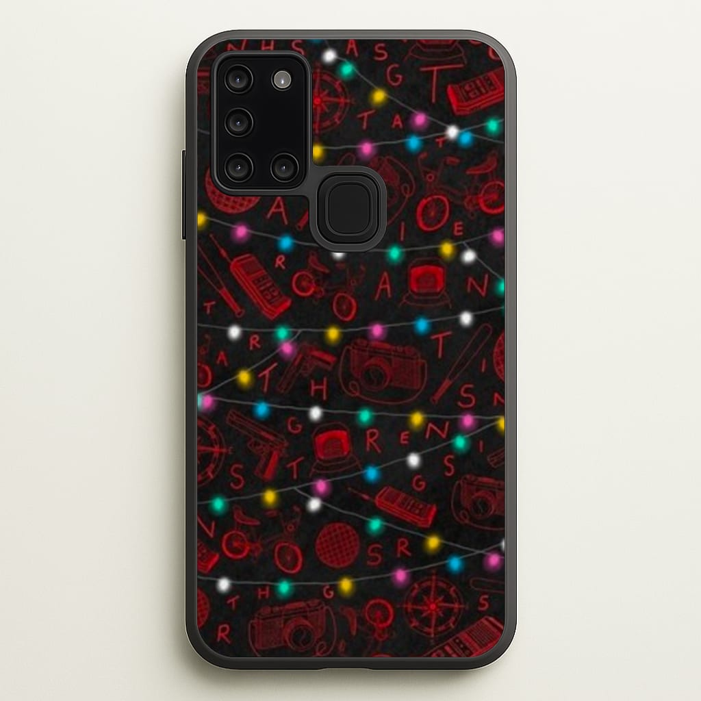 Stranger Red Illustrations - Stranger Things Phone Case for Galaxy A21s