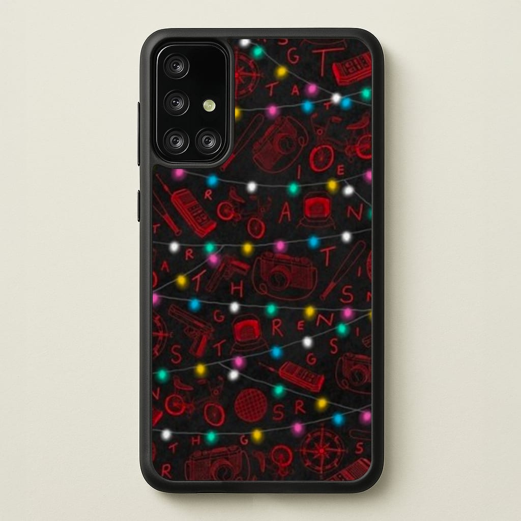Stranger Red Illustrations - Stranger Things Phone Case for Galaxy A71