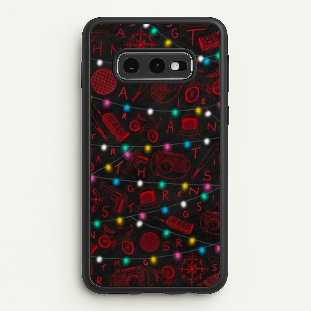 Stranger Red Illustrations - Stranger Things Phone Case for Galaxy S10e