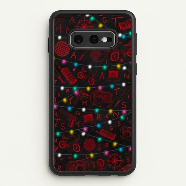 Stranger Red Illustrations - Stranger Things Phone Case for Galaxy S10e