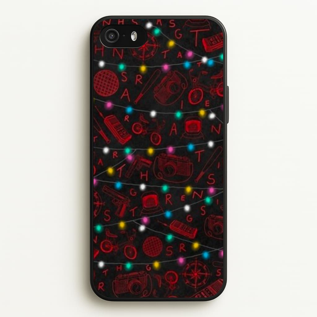 Stranger Red Illustrations - Stranger Things Phone Case for iPhone 5 / 5s / SE 2016