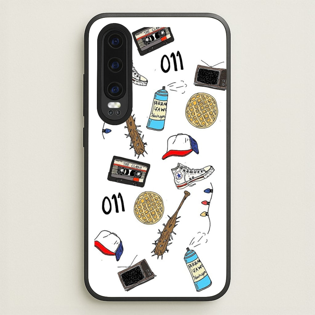 Stranger Drawings - Stranger Things Phone Case for Huawei P30