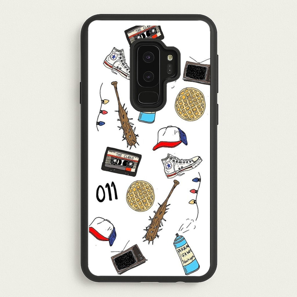 Stranger Drawings - Stranger Things Phone Case for Galaxy S9 Plus
