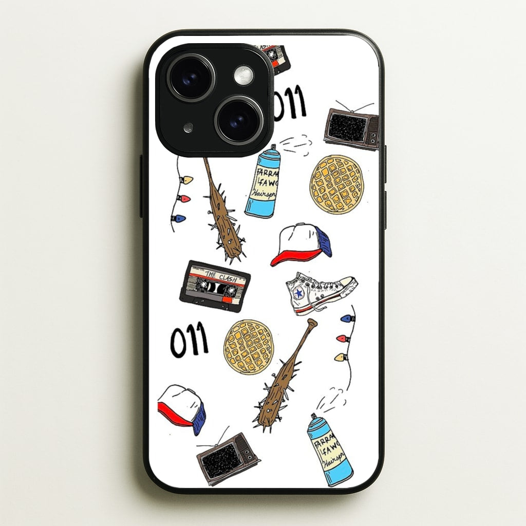 Stranger Drawings - Stranger Things Phone Case for iPhone 15