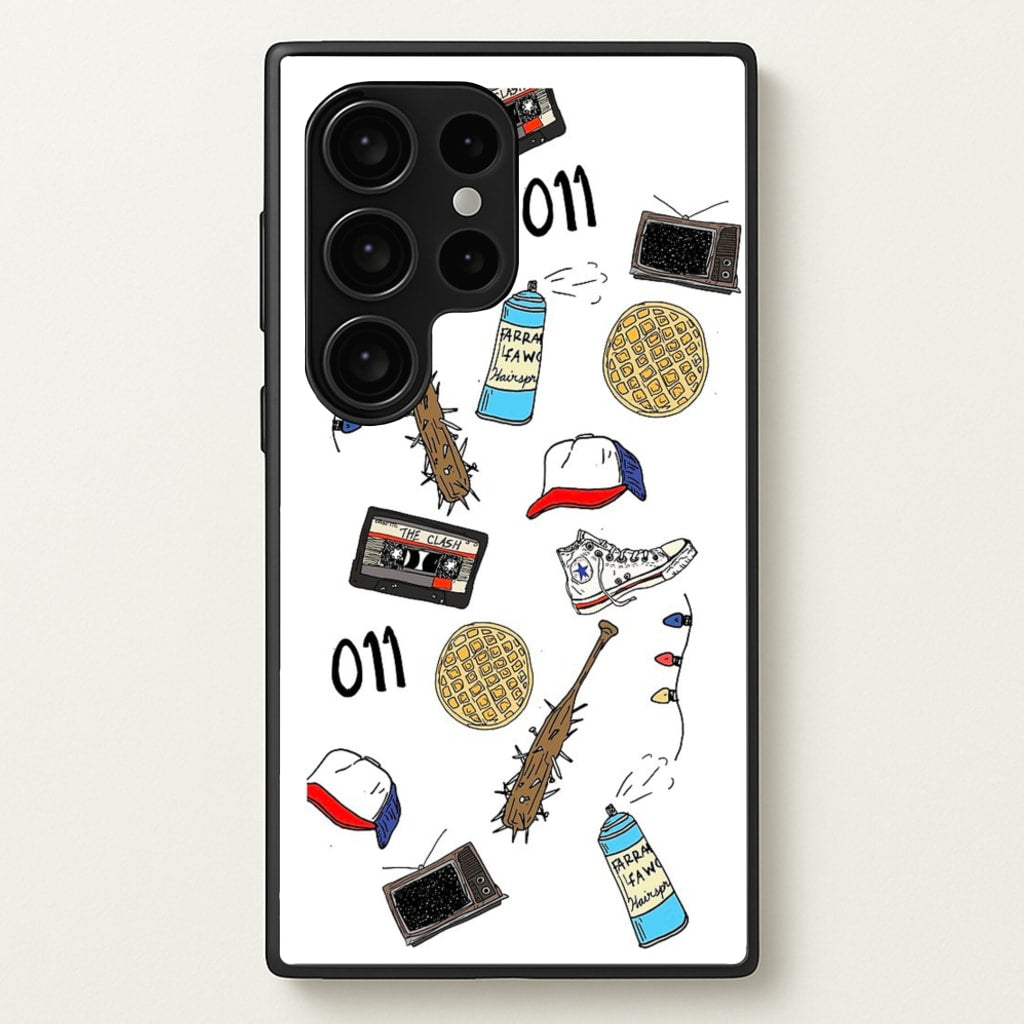 Stranger Drawings - Stranger Things Phone Case for Galaxy S24 Ultra
