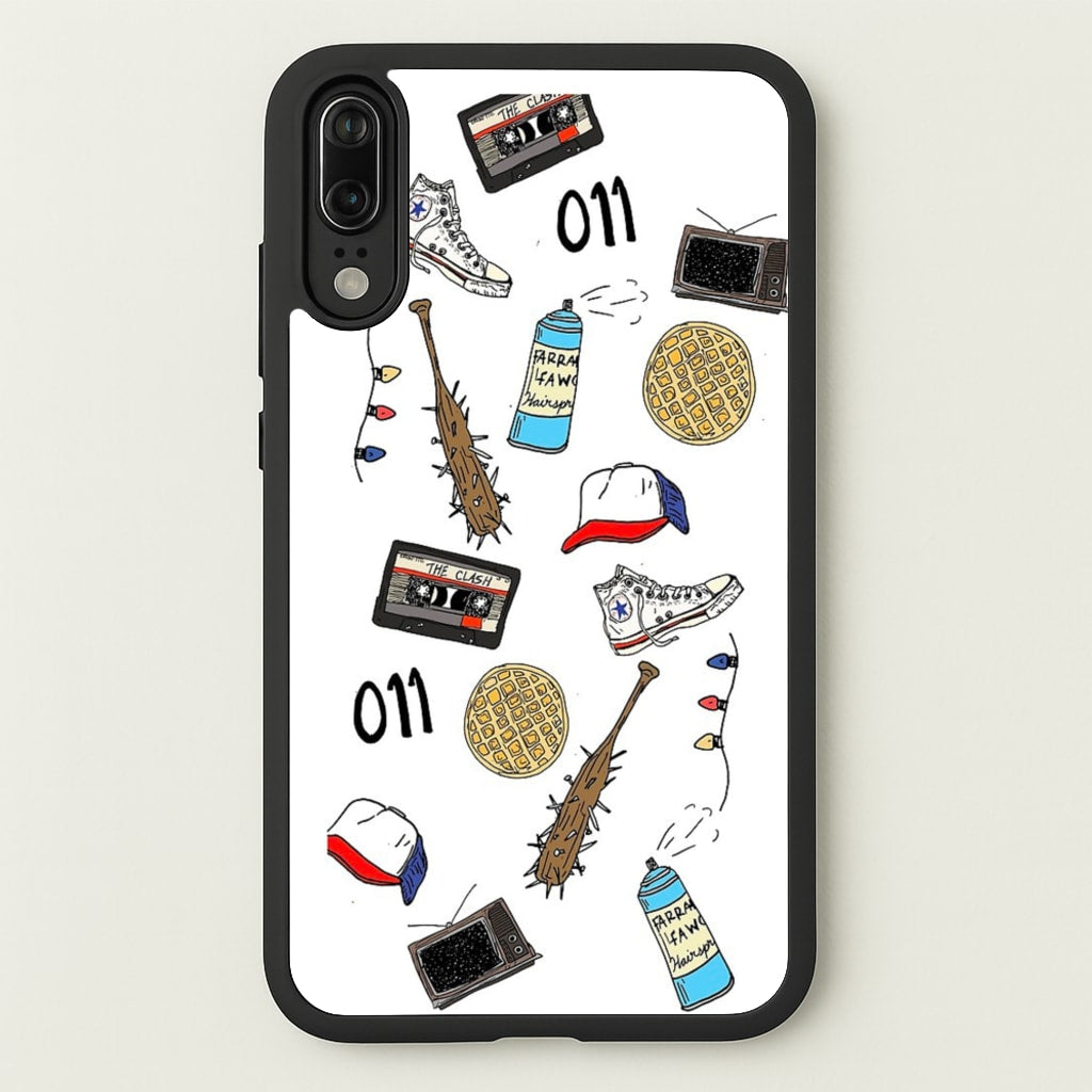 Stranger Drawings - Stranger Things Phone Case for Huawei P20
