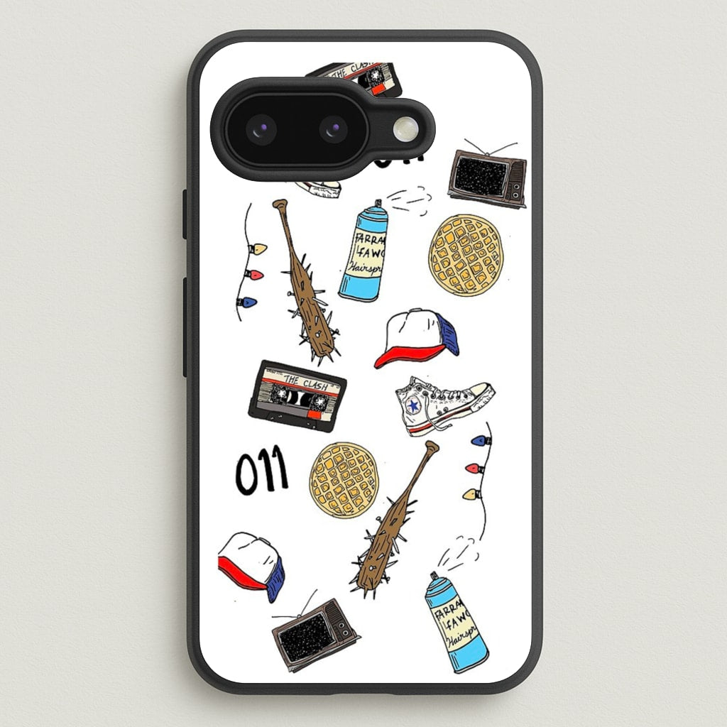Stranger Drawings - Stranger Things Phone Case for Google Pixel 9a
