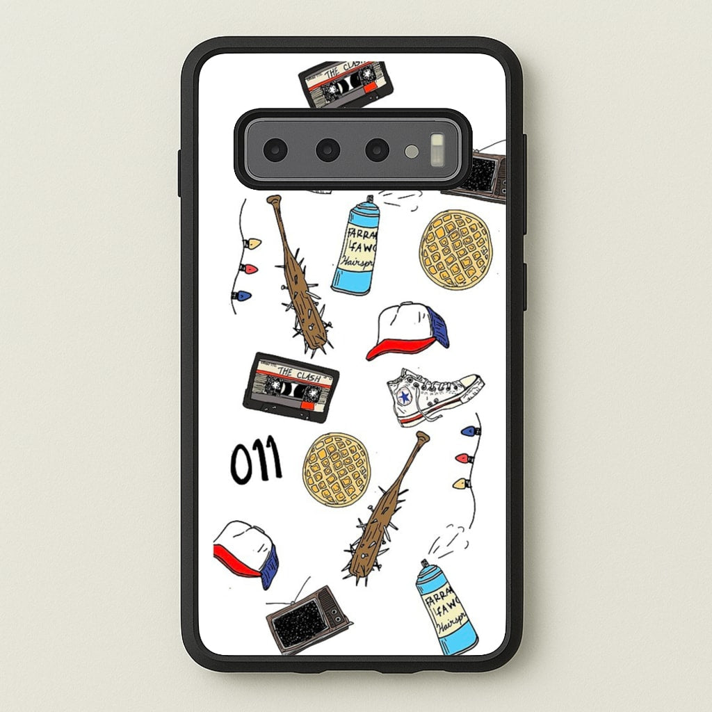 Stranger Drawings - Stranger Things Phone Case for Galaxy S10 Plus