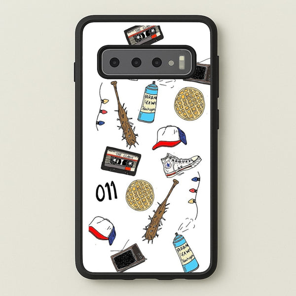 Stranger Drawings - Stranger Things Phone Case for Galaxy S10 Plus