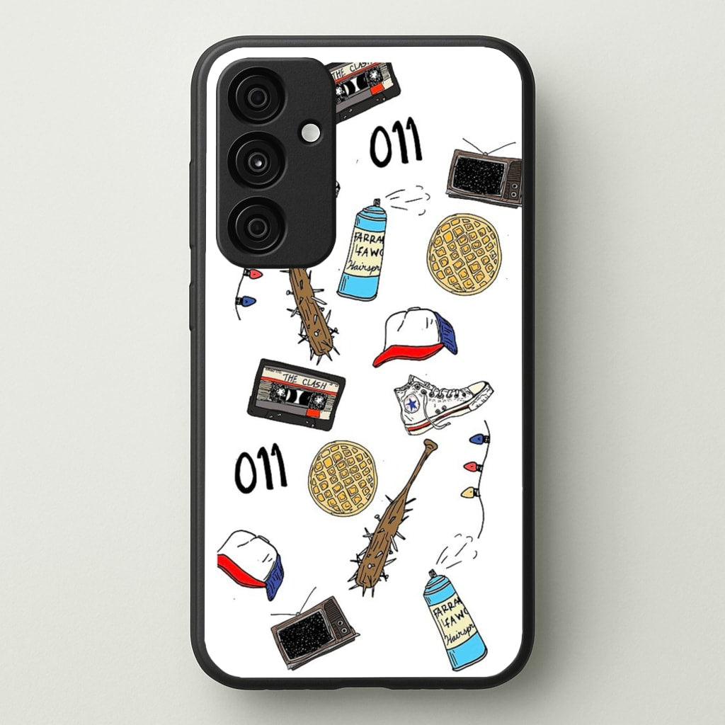 Stranger Drawings - Stranger Things Phone Case for Galaxy A55