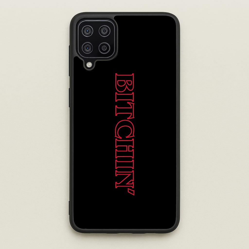 Stranger Bitchin' Logo - Stranger Things Phone Case for Galaxy A12
