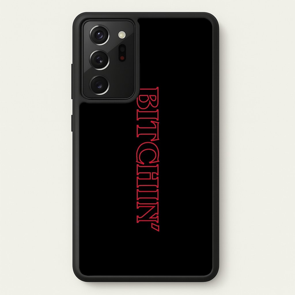 Stranger Bitchin' Logo - Stranger Things Phone Case for Galaxy Note 20 Ultra