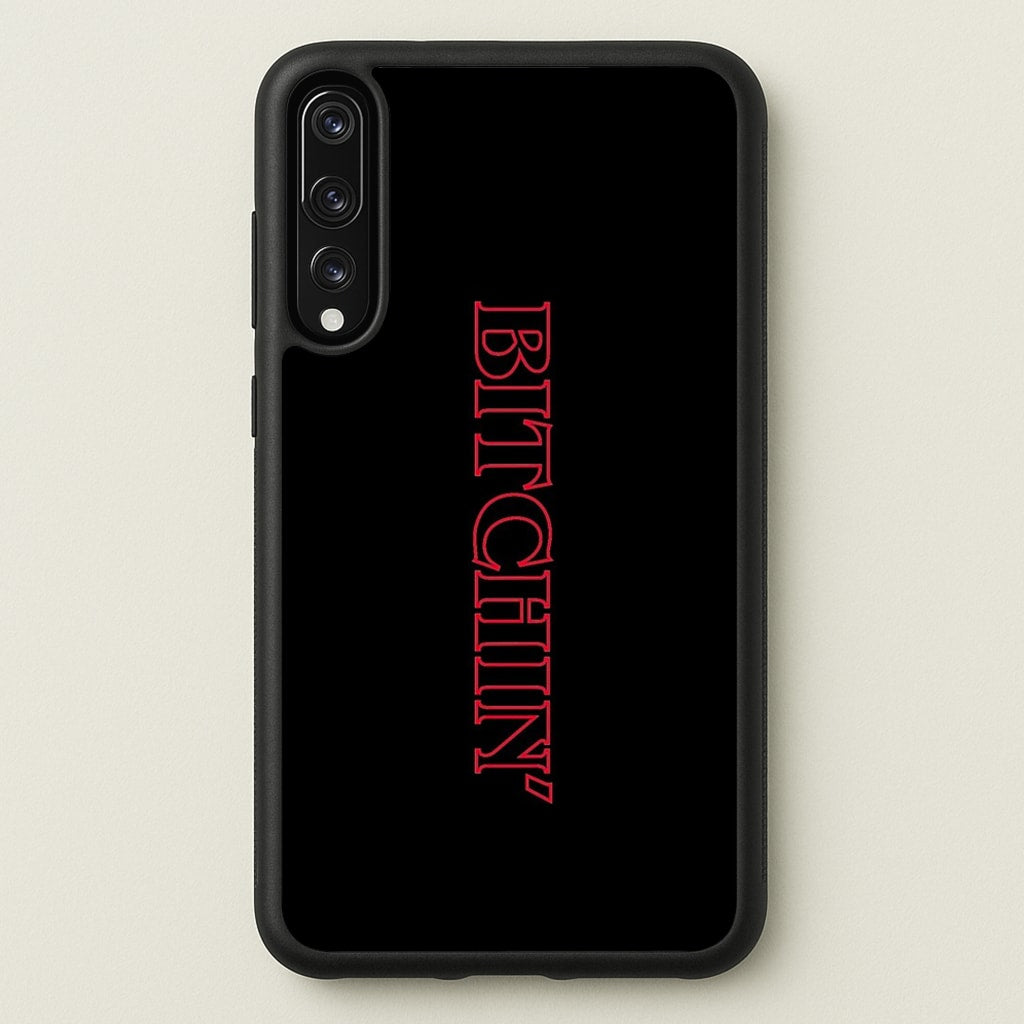 Stranger Bitchin' Logo - Stranger Things Phone Case for Huawei P20 Pro