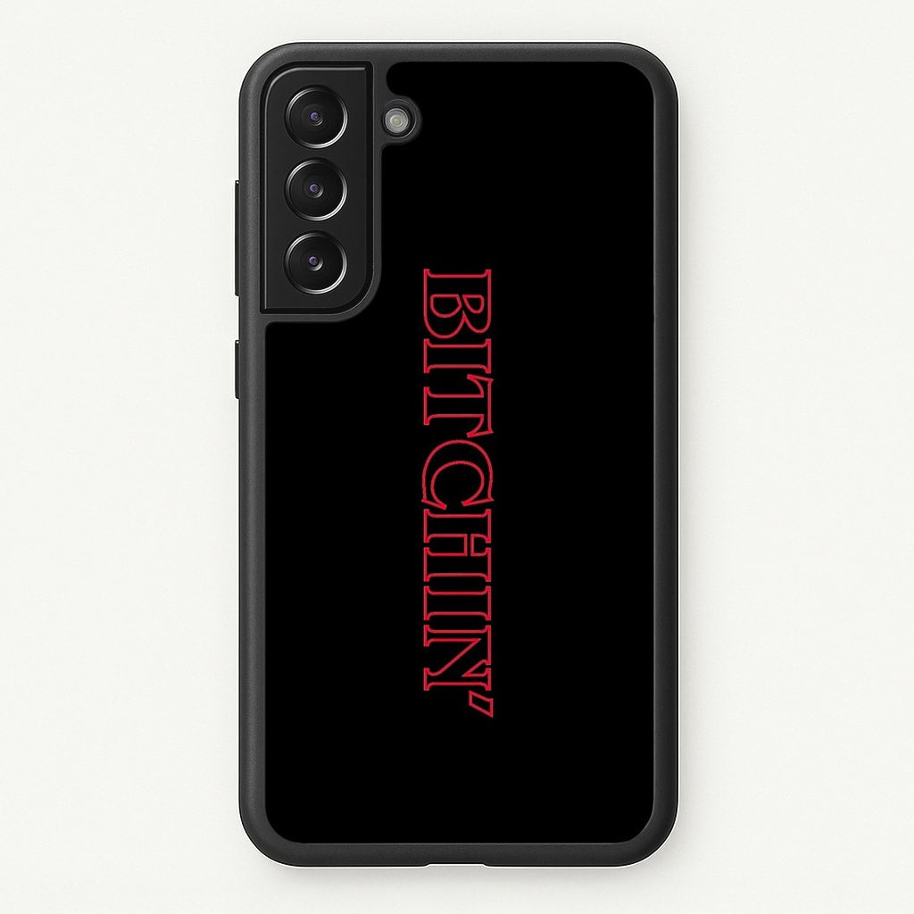 Stranger Bitchin' Logo - Stranger Things Phone Case for Galaxy S22 Plus