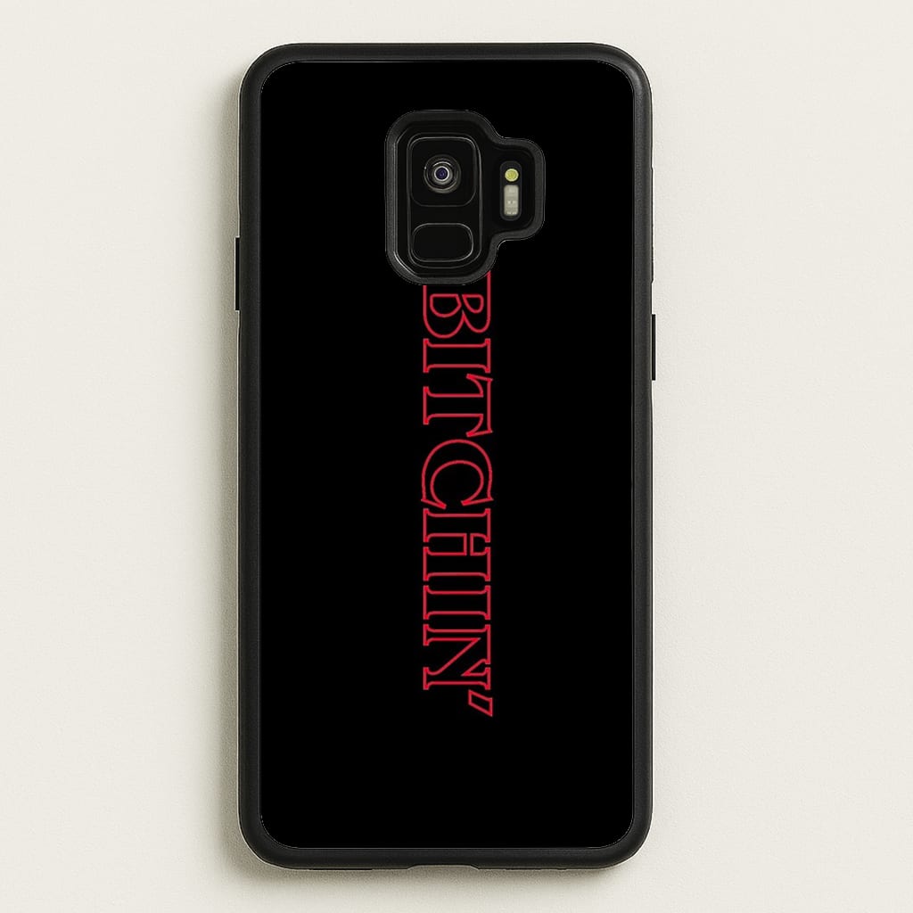 Stranger Bitchin' Logo - Stranger Things Phone Case for Galaxy S9