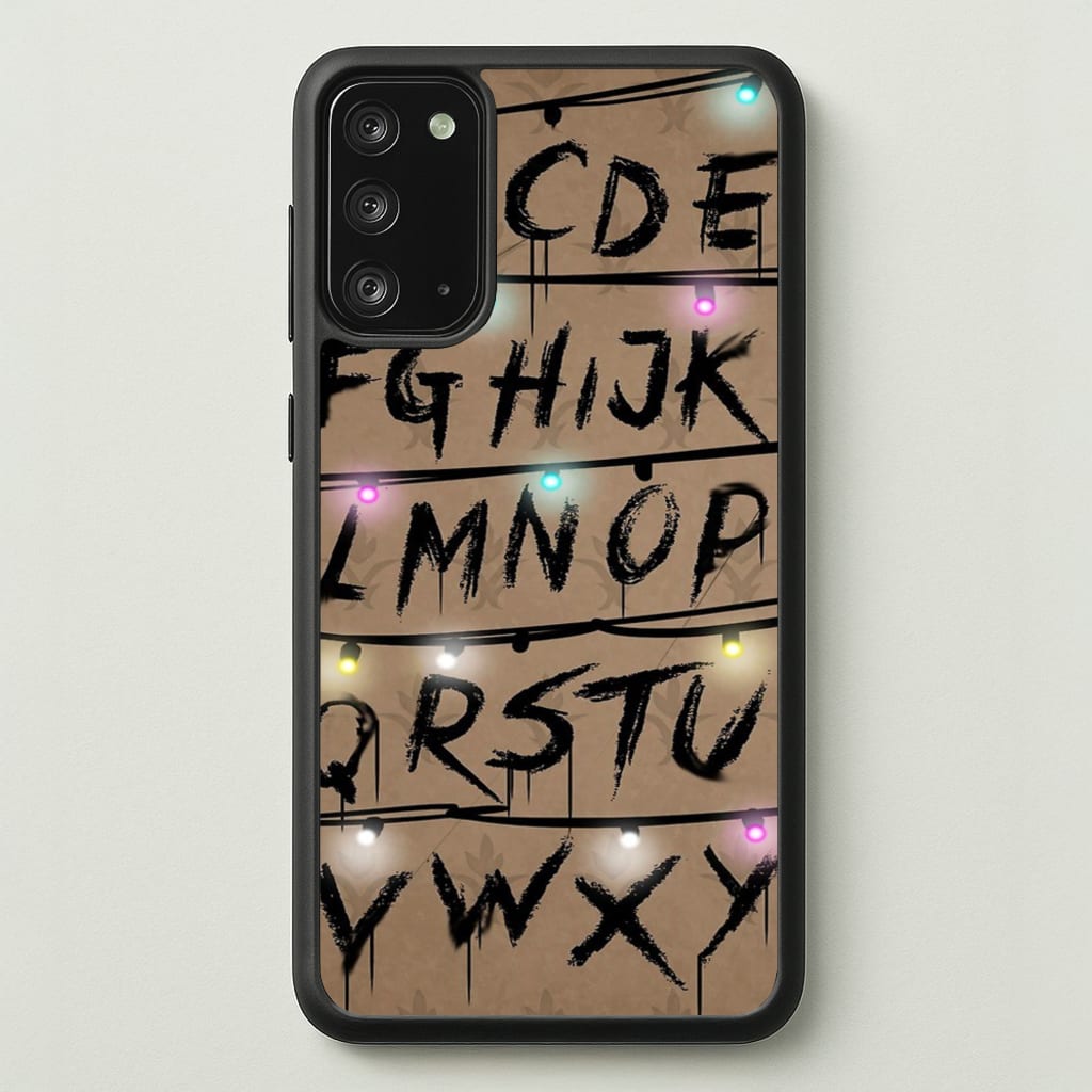 Stranger Alphabet Wall - Stranger Things Phone Case for Galaxy Note 20