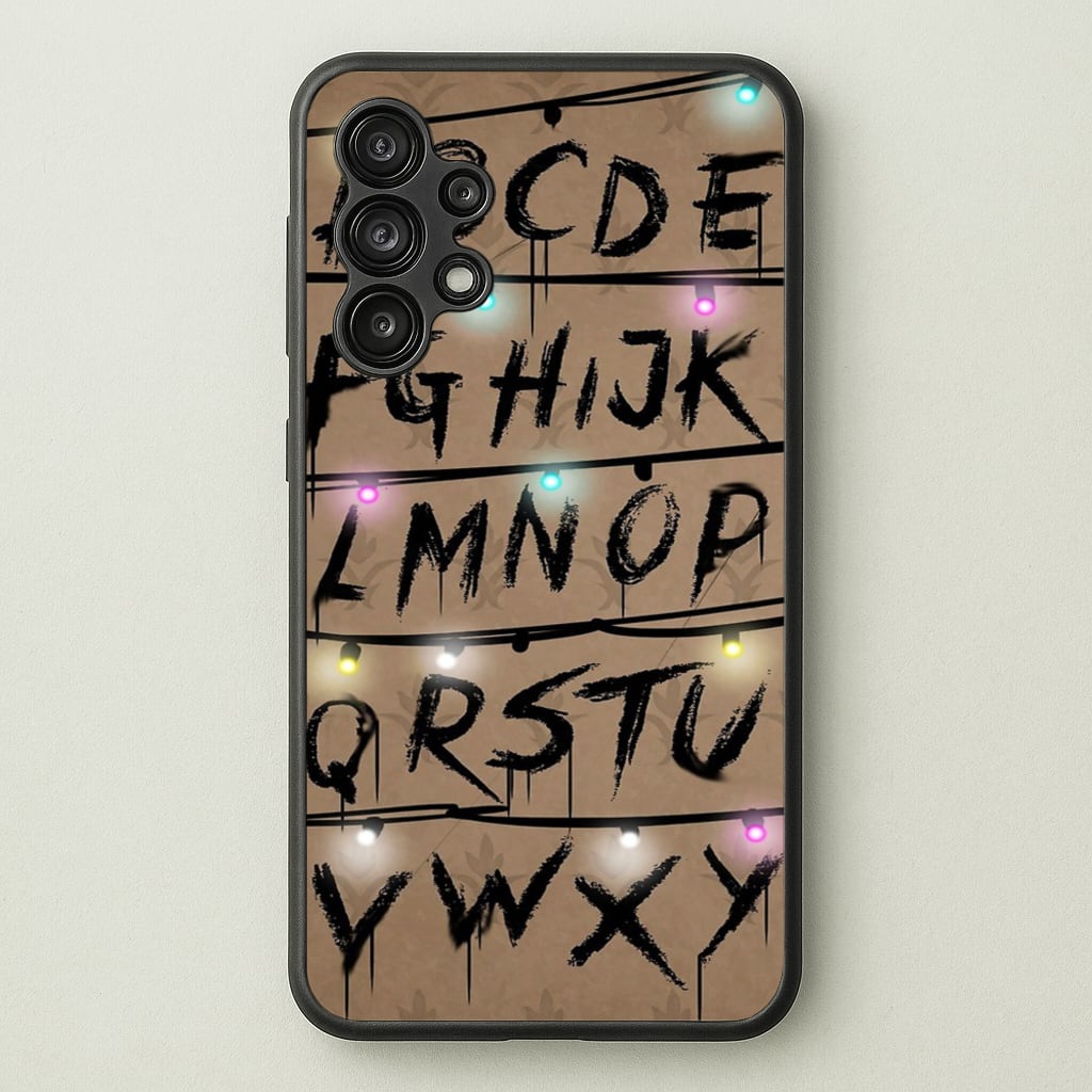 Stranger Alphabet Wall - Stranger Things Phone Case for Galaxy A13