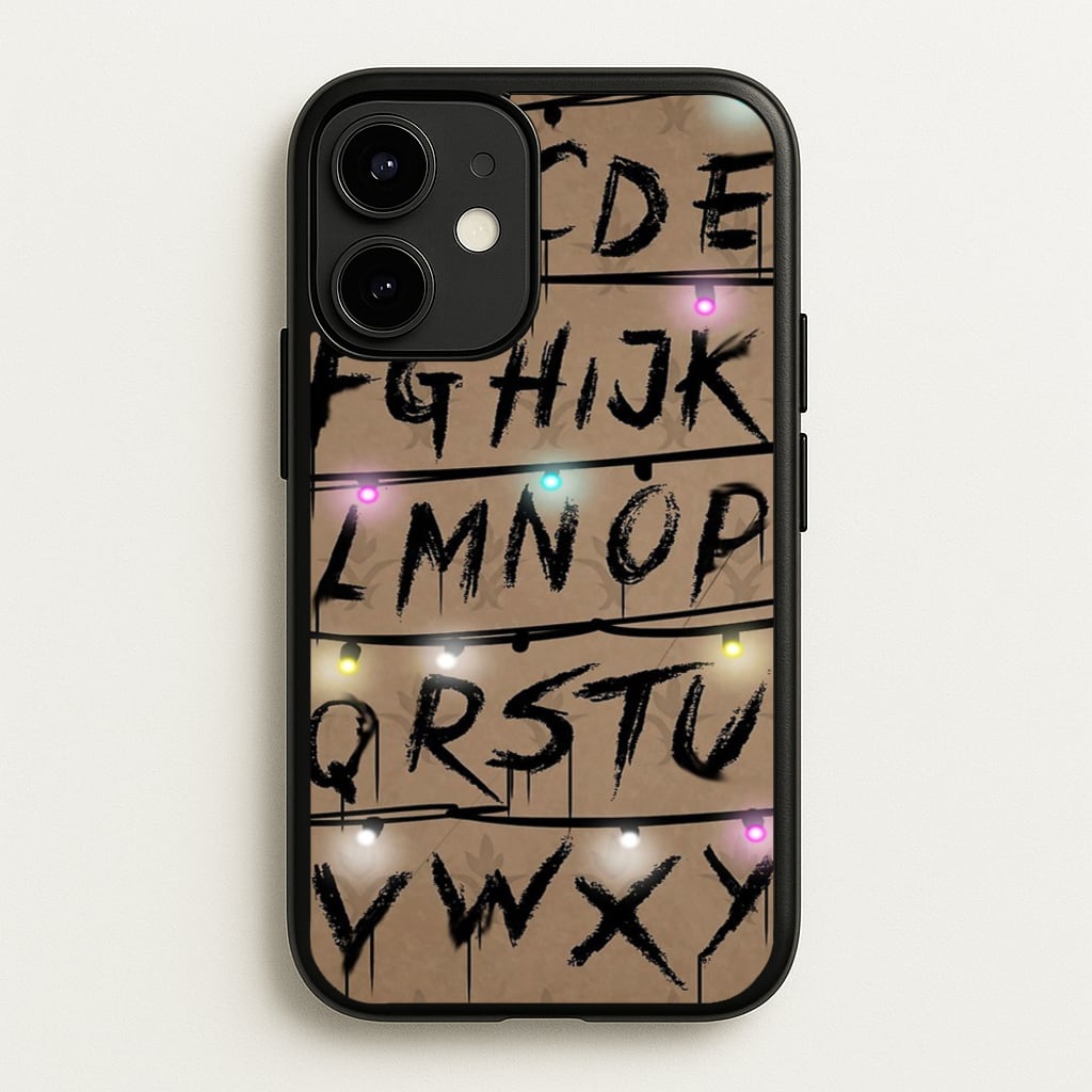 Stranger Alphabet Wall - Stranger Things Phone Case for iPhone 12 / 12 Pro