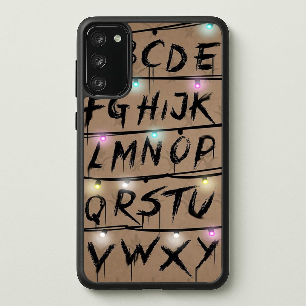 Stranger Alphabet Wall - Stranger Things Phone Case for Galaxy S20FE