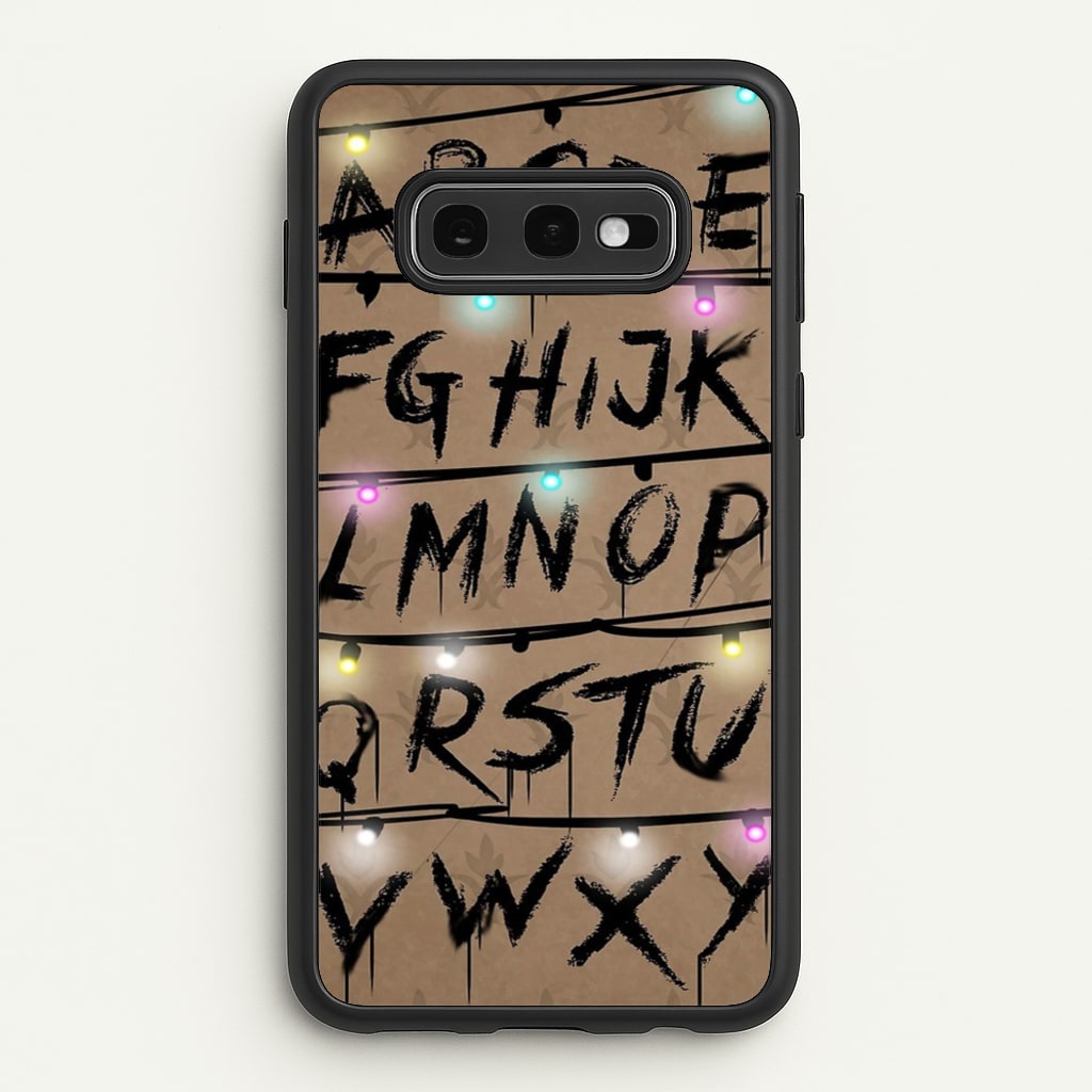 Stranger Alphabet Wall - Stranger Things Phone Case for Galaxy S10e