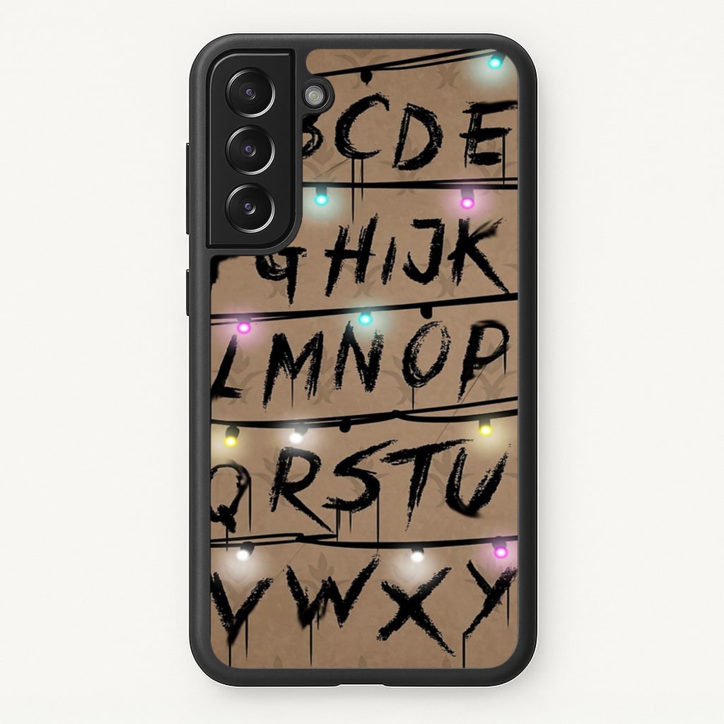 Stranger Alphabet Wall - Stranger Things Phone Case for Galaxy S21FE